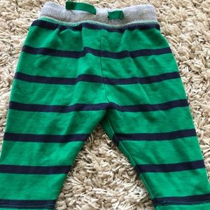 Hanna Andersson boy stripe pant, 3-6 mo